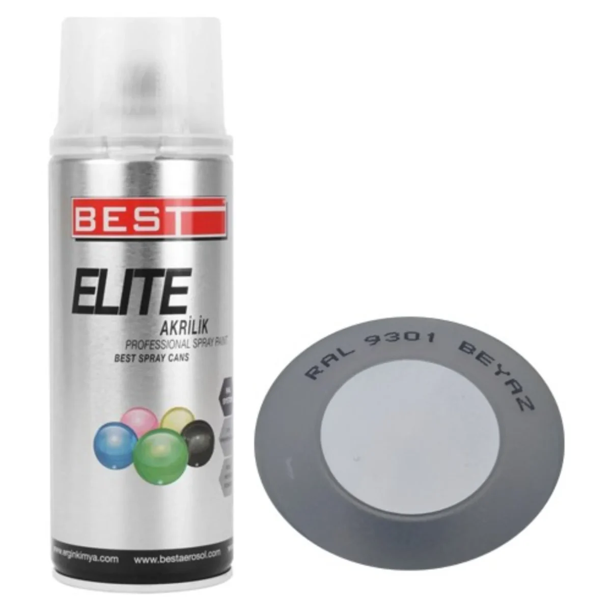 BEST SPREY BOYA ELİTE 400 ML RAL9301 BEYAZ EŞYA BEYAZ - Görsel 3