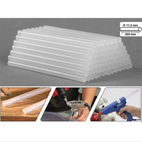 Kalın Silikon Çubuk Sıcak Silikon Tabanca Mumu 30 Cm 12 Mm (10 ADET)