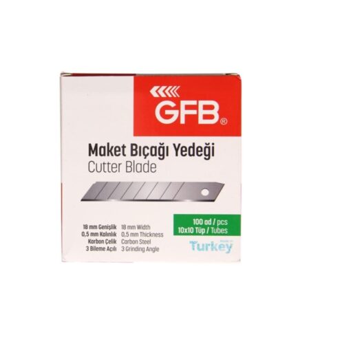 GFB Maket Bıçağı Yedeği 100 Lü Pk