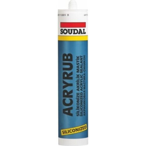 SOUDAL SİLİKONİZE MASTİK 500 GR BEYAZ