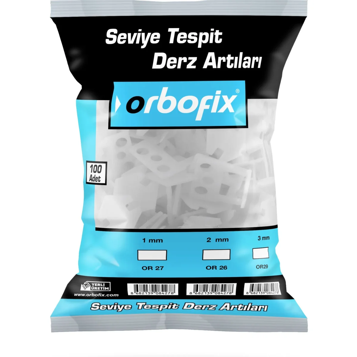 ORBOFİX SEVİYE DERZ ARTILARI 2 MM (100 ADET) - Görsel 2