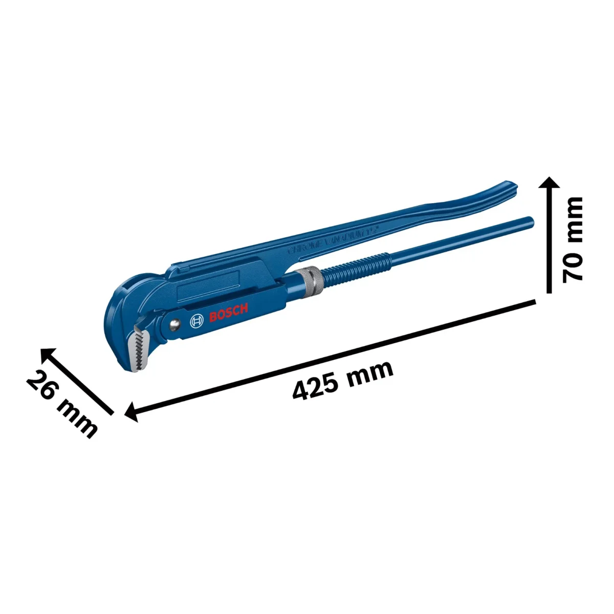 BOSCH MAŞALI BORU ANAHTARI 1" 90° 1600A02W3V - Görsel 2