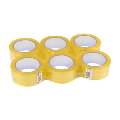 6 Adet Şeffaf Koli Bandı 45 Mm X 100 Metre