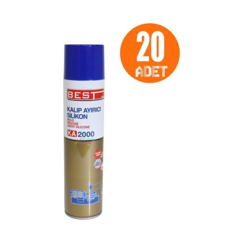 Best KA2000 Silikon Bazlı Kalıp Ayırıcı Sprey 400 ml 20 Adet