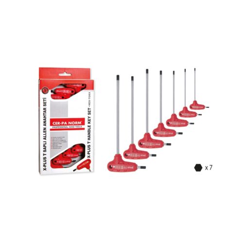 CERPA NORM T SAPLI ALLEN ANAHTAR SETİ 7 PARÇA