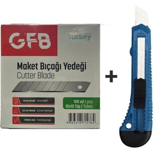 Gfb Maket Bıçağı Yedeği Plastik Maket Bıçağı