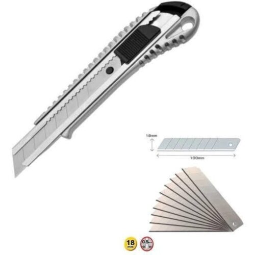 Metal Falçata Maket Bıçağı + 10 Adet Yedek Uç