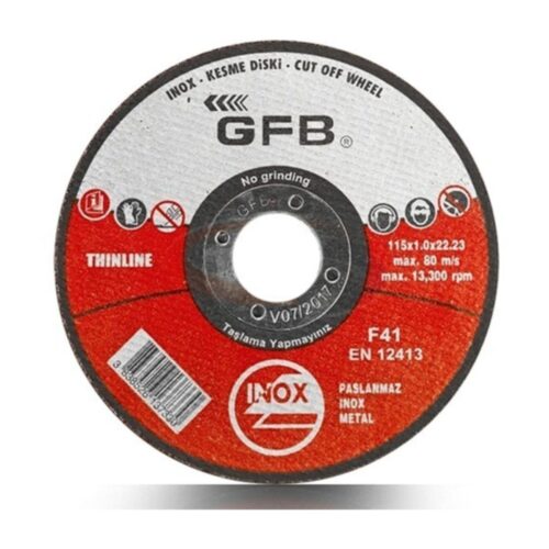 Metal Kesici Taş 115x1 Inox Kesme Taşı (50 ADET)