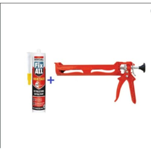 SOUDAL FİX ALL HIGH TACK (KORNİŞ YAP) BEYAZ 290 ML + PLASTİK SİLİKON TABANCASI