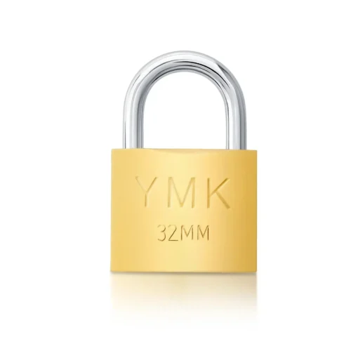 YMK ASMA KİLİT SARI BOYALI KISA 32 MM YMK-1232B