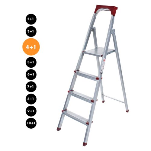 Elips Galvanizli Katlanabilir Profil Merdiven 4+1 Basamak