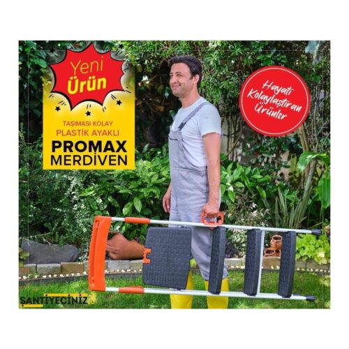 Merdiven Kanat Promax Plastik Basamaklı Tek Çıkışlı 3+1