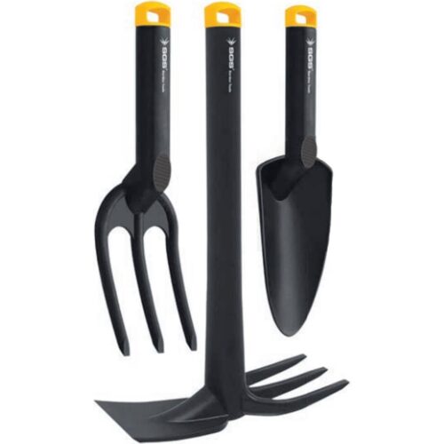 3 Parça Bahçe Seti Siyah Ergonomik Tasarımlı Dayanıklı Yapı ile Bahçe Bakım Ekipmanı