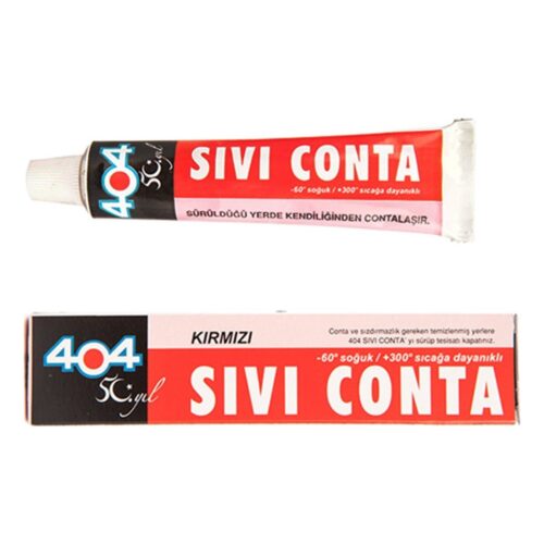 Sıvı Conta Kırmızı 45 gr Yüksek Isıya Dayanıklı Tek Bileşenli Silikon